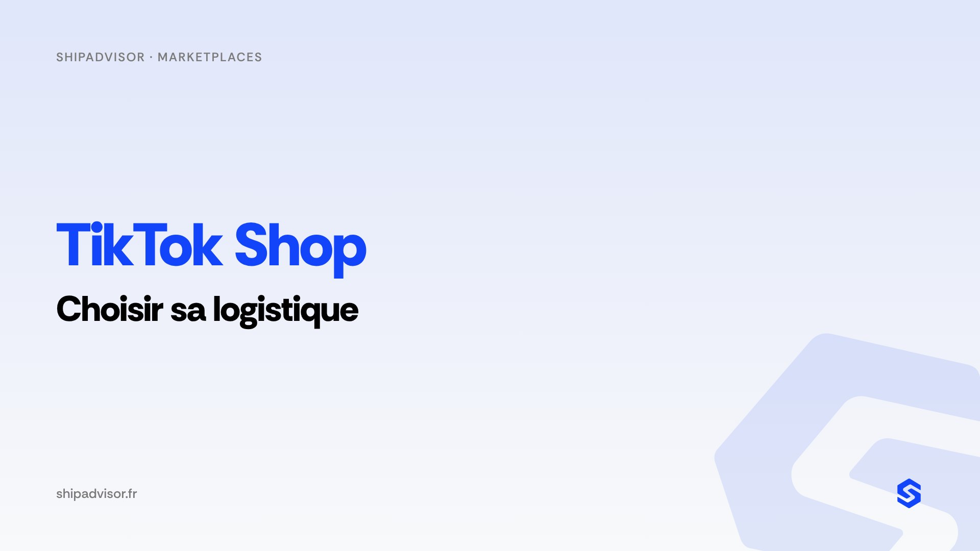 TikTok Shop : choisir sa logistique en 2026