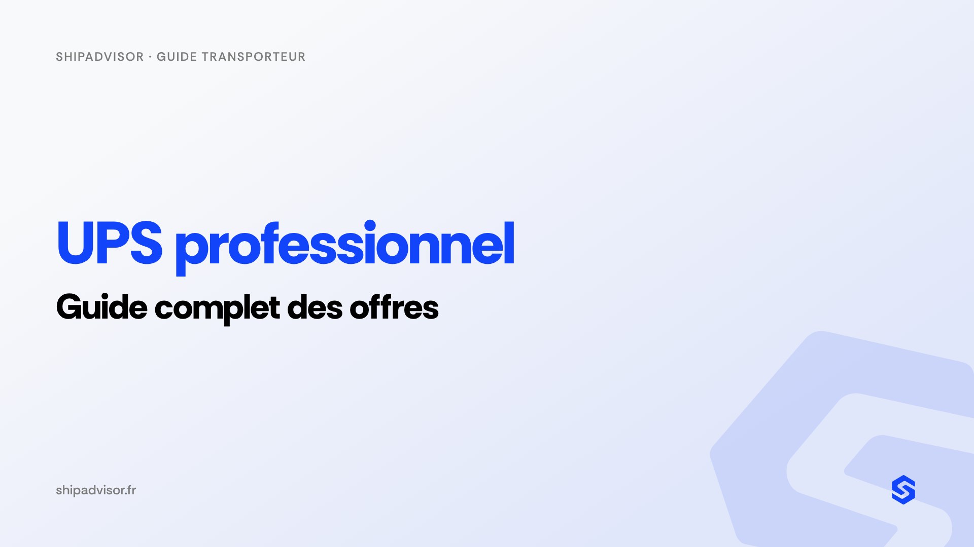 UPS professionnel : guide complet des offres