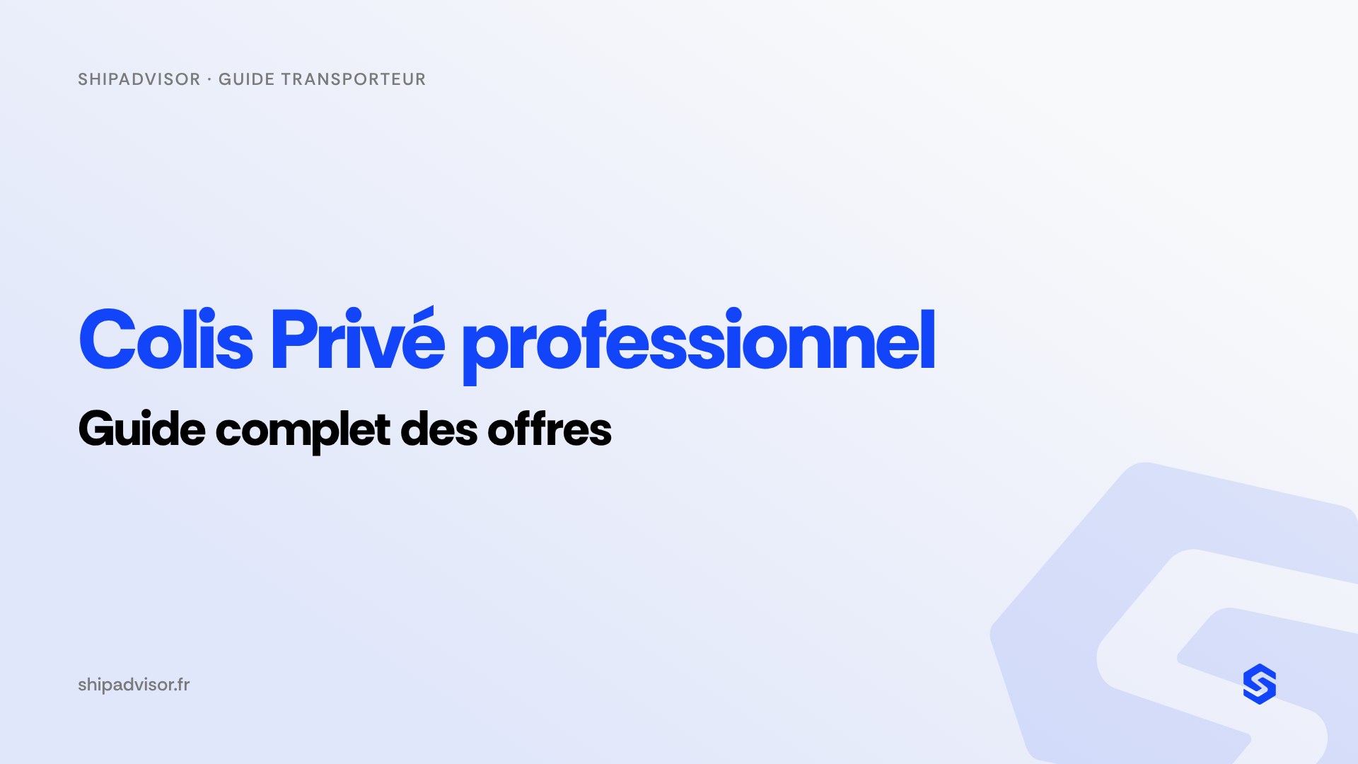 Colis Privé professionnel : guide complet des offres